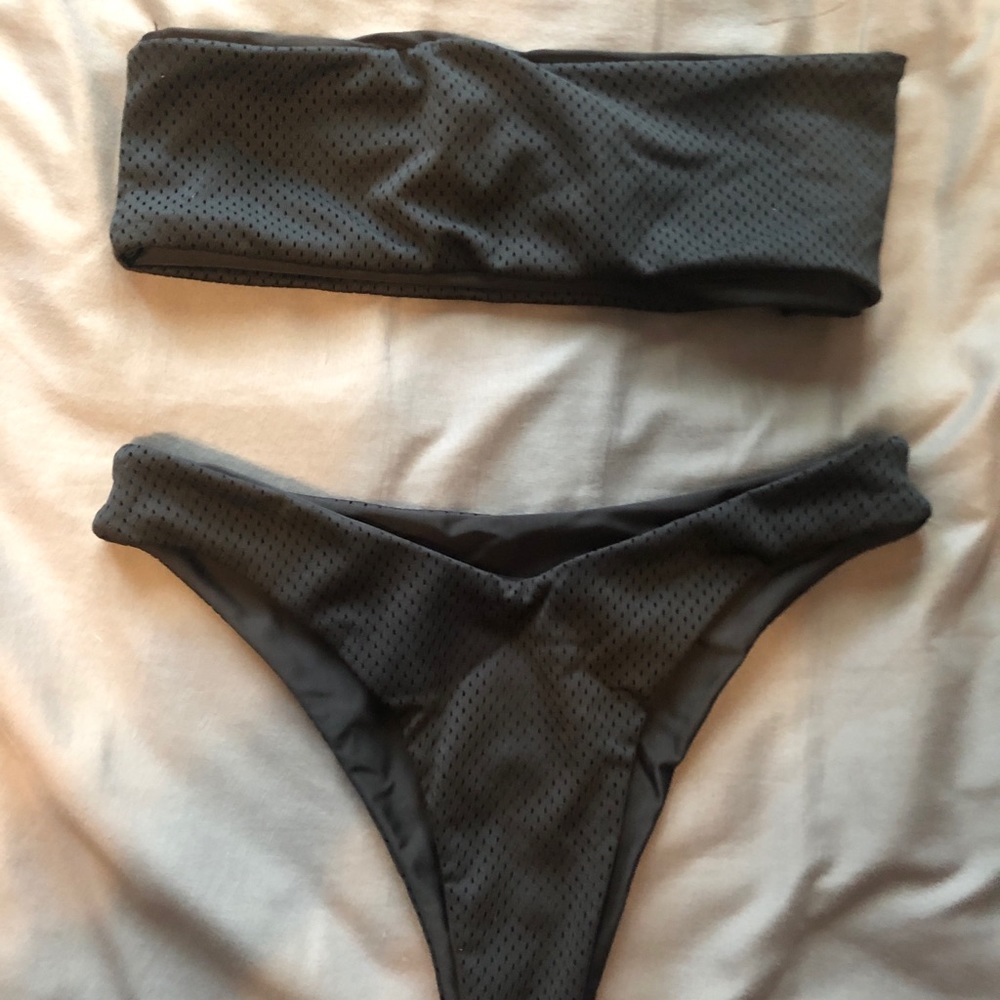 ZAFUL jersey fabric black bikini